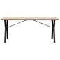 vidaXL Esstisch Y-Gestell 180x90x75,5 cm Massivholz Kiefer & Gusseisen vidaXL Esstisch Y-Gestell 180x90x75,5 cm Massivholz Kiefer & Gusseisen