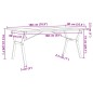 vidaXL Esstisch Y-Gestell 180x90x75,5 cm Massivholz Kiefer & Gusseisen vidaXL Esstisch Y-Gestell 180x90x75,5 cm Massivholz Kiefer & Gusseisen