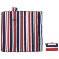 vidaXL Picknickdecke Faltbar Rot und Blau Gestreift 200x200 cm Samt vidaXL Picknickdecke Faltbar Rot und Blau Gestreift 200x200 cm Samt