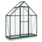 vidaXL Gewächshaus mit Fundamentrahmen Grün 169x58x202 cm Aluminimum vidaXL Gewächshaus mit Fundamentrahmen Grün 169x58x202 cm Aluminimum