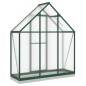 vidaXL Gewächshaus mit Fundamentrahmen Grün 169x58x202 cm Aluminimum vidaXL Gewächshaus mit Fundamentrahmen Grün 169x58x202 cm Aluminimum