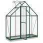 vidaXL Gewächshaus mit Fundamentrahmen Grün 169x58x202 cm Aluminimum vidaXL Gewächshaus mit Fundamentrahmen Grün 169x58x202 cm Aluminimum