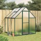 vidaXL Gewächshaus mit Fundamentrahmen Grün 169x169x195 cm Aluminimum vidaXL Gewächshaus mit Fundamentrahmen Grün 169x169x195 cm Aluminimum