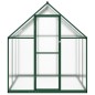 vidaXL Gewächshaus mit Fundamentrahmen Grün 169x169x195 cm Aluminimum vidaXL Gewächshaus mit Fundamentrahmen Grün 169x169x195 cm Aluminimum
