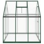 vidaXL Gewächshaus mit Fundamentrahmen Grün 169x169x195 cm Aluminimum vidaXL Gewächshaus mit Fundamentrahmen Grün 169x169x195 cm Aluminimum