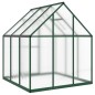 vidaXL Gewächshaus mit Fundamentrahmen Grün 169x169x195 cm Aluminimum vidaXL Gewächshaus mit Fundamentrahmen Grün 169x169x195 cm Aluminimum