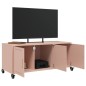 vidaXL TV-Schrank Rosa 100,5x39x43,5 cm Kaltgewalzter Stahl vidaXL TV-Schrank Rosa 100,5x39x43,5 cm Kaltgewalzter Stahl