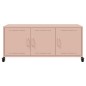 vidaXL TV-Schrank Rosa 100,5x39x43,5 cm Kaltgewalzter Stahl vidaXL TV-Schrank Rosa 100,5x39x43,5 cm Kaltgewalzter Stahl