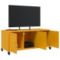 vidaXL TV-Schrank Senfgelb 100,5x39x43,5 cm Kaltgewalzter Stahl vidaXL TV-Schrank Senfgelb 100,5x39x43,5 cm Kaltgewalzter Stahl