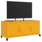 vidaXL TV-Schrank Senfgelb 100,5x39x43,5 cm Kaltgewalzter Stahl vidaXL TV-Schrank Senfgelb 100,5x39x43,5 cm Kaltgewalzter Stahl