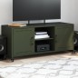 vidaXL TV-Schrank Olivgrün 100,5x39x43,5 cm Kaltgewalzter Stahl vidaXL TV-Schrank Olivgrün 100,5x39x43,5 cm Kaltgewalzter Stahl