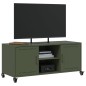vidaXL TV-Schrank Olivgrün 100,5x39x43,5 cm Kaltgewalzter Stahl vidaXL TV-Schrank Olivgrün 100,5x39x43,5 cm Kaltgewalzter Stahl