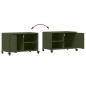 vidaXL TV-Schrank Olivgrün 68x39x43,5 cm Kaltgewalzter Stahl vidaXL TV-Schrank Olivgrün 68x39x43,5 cm Kaltgewalzter Stahl