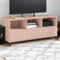 vidaXL TV-Schrank Rosa 100,5x39x43,5 cm Kaltgewalzter Stahl vidaXL TV-Schrank Rosa 100,5x39x43,5 cm Kaltgewalzter Stahl