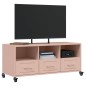 vidaXL TV-Schrank Rosa 100,5x39x43,5 cm Kaltgewalzter Stahl vidaXL TV-Schrank Rosa 100,5x39x43,5 cm Kaltgewalzter Stahl