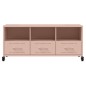 vidaXL TV-Schrank Rosa 100,5x39x43,5 cm Kaltgewalzter Stahl vidaXL TV-Schrank Rosa 100,5x39x43,5 cm Kaltgewalzter Stahl