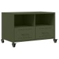 vidaXL TV-Schrank Olivgrün 68x39x43,5 cm Kaltgewalzter Stahl vidaXL TV-Schrank Olivgrün 68x39x43,5 cm Kaltgewalzter Stahl