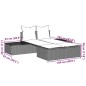 vidaXL Doppel-Sonnenliege mit Kissen Schwarz Poly Rattan vidaXL Doppel-Sonnenliege mit Kissen Schwarz Poly Rattan