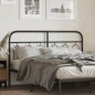 vidaXL Kopfteil Metall Schwarz 137 cm vidaXL Kopfteil Metall Schwarz 137 cm