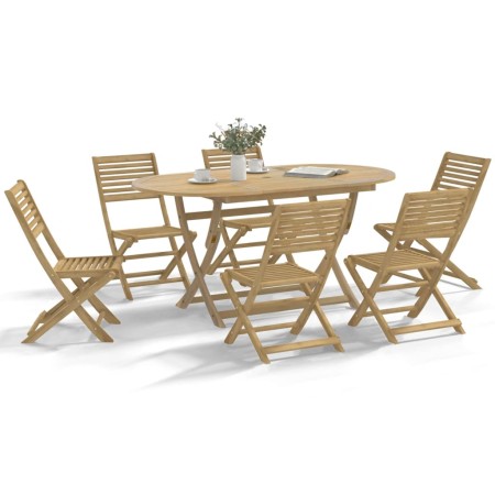 vidaXL Gartenstühle 6 Stk. Klappbar 48,5x61,5x87 cm Massivholz Akazie