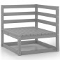 7-tlg. Garten-Lounge-Set Grau Kiefer Massivholz 7-tlg. Garten-Lounge-Set Grau Kiefer Massivholz