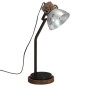 vidaXL Schreibtischlampe 25 W Vintage-Silber 18x18x60 cm E27 vidaXL Schreibtischlampe 25 W Vintage-Silber 18x18x60 cm E27