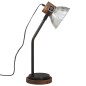 vidaXL Schreibtischlampe 25 W Vintage-Silber 18x18x60 cm E27 vidaXL Schreibtischlampe 25 W Vintage-Silber 18x18x60 cm E27