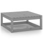 7-tlg. Garten-Lounge-Set Grau Kiefer Massivholz 7-tlg. Garten-Lounge-Set Grau Kiefer Massivholz