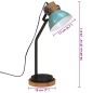 vidaXL Schreibtischlampe 25 W Blau 18x18x60 cm E27 vidaXL Schreibtischlampe 25 W Blau 18x18x60 cm E27