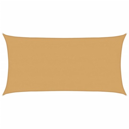 vidaXL Sonnensegel 160 g/m² Rechteckig Sandfarben 4x7 m HDPE