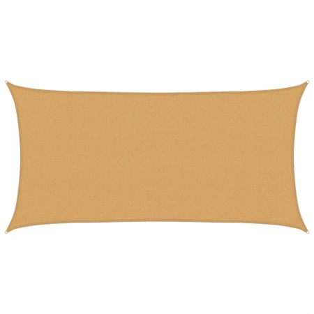vidaXL Sonnensegel 160 g/m² Rechteckig Sandfarben 2x3,5 m HDPE