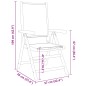 vidaXL Gartenstühle Verstellbar 8 Stk. Taupe Stoff und Massivholz vidaXL Gartenstühle Verstellbar 8 Stk. Taupe Stoff und Massivholz