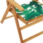 vidaXL Gartenstühle Verstellbar 8 Stk. Grün Stoff und Massivholz vidaXL Gartenstühle Verstellbar 8 Stk. Grün Stoff und Massivholz