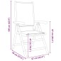 vidaXL Gartenstühle Verstellbar 8 Stk. Grün Stoff und Massivholz vidaXL Gartenstühle Verstellbar 8 Stk. Grün Stoff und Massivholz