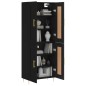 Highboard Schwarz 69,5x34x180 cm Holzwerkstoff Highboard Schwarz 69,5x34x180 cm Holzwerkstoff