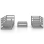 6-tlg. Garten-Lounge-Set Grau Kiefer Massivholz 6-tlg. Garten-Lounge-Set Grau Kiefer Massivholz