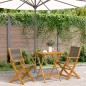 vidaXL 3-tlg. Bistro-Set Grau Polypropylen und Massivholz vidaXL 3-tlg. Bistro-Set Grau Polypropylen und Massivholz