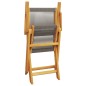 vidaXL 3-tlg. Bistro-Set Grau Polypropylen und Massivholz vidaXL 3-tlg. Bistro-Set Grau Polypropylen und Massivholz
