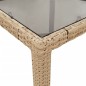 vidaXL 7-tlg. Garten-Essgruppe mit Kissen Beige Poly Rattan und Glas vidaXL 7-tlg. Garten-Essgruppe mit Kissen Beige Poly Rattan und Glas