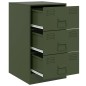 vidaXL Nachttische 2 Stk. Olivgrün 34,5x39x62 cm Stahl vidaXL Nachttische 2 Stk. Olivgrün 34,5x39x62 cm Stahl