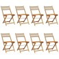 vidaXL Gartenstühle 8 Stk. Klappbar Beige Poly Rattan & Massivholz vidaXL Gartenstühle 8 Stk. Klappbar Beige Poly Rattan & Massivholz