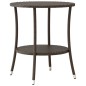 vidaXL 3-tlg. Bistro-Set mit Kissen Braun Poly Rattan vidaXL 3-tlg. Bistro-Set mit Kissen Braun Poly Rattan