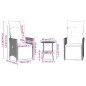 vidaXL 3-tlg. Bistro-Set mit Kissen Braun Poly Rattan vidaXL 3-tlg. Bistro-Set mit Kissen Braun Poly Rattan