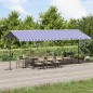 vidaXL Freistehende Markise Blau und Weiß 600x300 cm Stoff und Stahl vidaXL Freistehende Markise Blau und Weiß 600x300 cm Stoff und Stahl