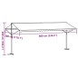 vidaXL Freistehende Markise Blau und Weiß 600x300 cm Stoff und Stahl vidaXL Freistehende Markise Blau und Weiß 600x300 cm Stoff und Stahl