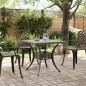 vidaXL Gartentisch Bronzen 80x80x75 cm Aluminiumguss vidaXL Gartentisch Bronzen 80x80x75 cm Aluminiumguss