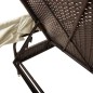 vidaXL Sonnenliegen 2 Stk. mit Dach und Tisch Braun Poly Rattan vidaXL Sonnenliegen 2 Stk. mit Dach und Tisch Braun Poly Rattan