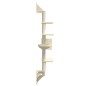 vidaXL Kratzbaum mit Kratzsäule Wandmontage Creme 180 cm vidaXL Kratzbaum mit Kratzsäule Wandmontage Creme 180 cm
