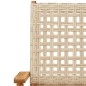vidaXL 3-tlg. Bistro-Set Beige Poly Rattan und Massivholz vidaXL 3-tlg. Bistro-Set Beige Poly Rattan und Massivholz