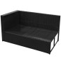 vidaXL 8-tlg. Garten-Lounge-Set mit Kissen Poly Rattan Schwarz vidaXL 8-tlg. Garten-Lounge-Set mit Kissen Poly Rattan Schwarz